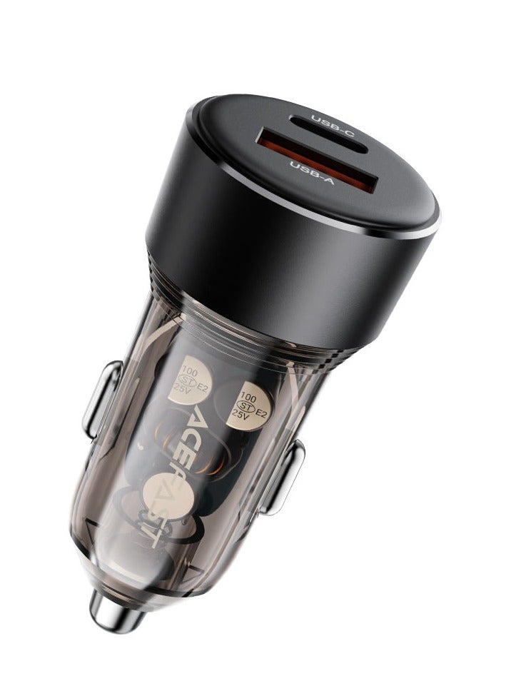 ACEFAST  Fast Charge Car Charger B12 60W (1xUSB-C + 1xUSB-A) - Image 1