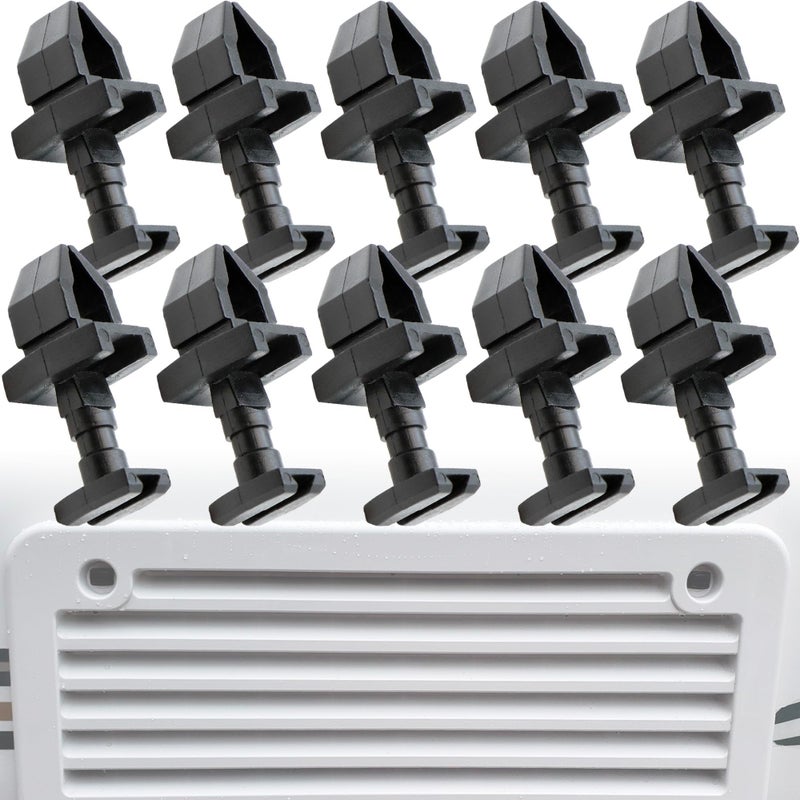 Terixe RV Refrigerator Vent Clips for Norcold 617772 Replacement Quarter Turn Panel Fastener for Camper Fridge Vent Perfect Refrigerator Parts RV Vent Latch for Norcold 4 Pack - Image 3