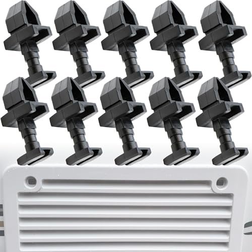 Terixe RV Refrigerator Vent Clips for Norcold 617772 Replacement Quarter Turn Panel Fastener for Camper Fridge Vent Perfect Refrigerator Parts RV Vent Latch for Norcold 4 Pack - Image 1