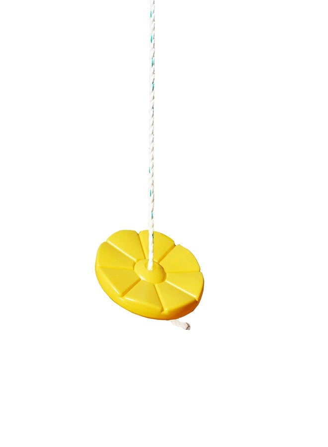 Gorilla Playsets 04-0018-Y Plastic Disc Swing with Rope, 360° Spin for Swing Set, Yellow - Image 2