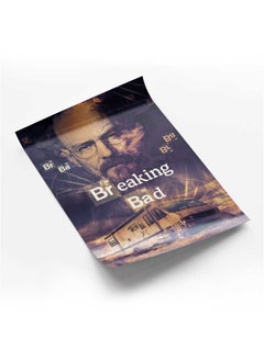 LOWHA Poster Painting Art With Four Separate Pieces Of Double-Sided Stickers Breaking Bad For Home Bedroom Living Room And Office Decor  - Image 1