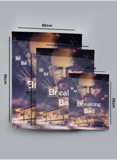 LOWHA Poster Painting Art With Four Separate Pieces Of Double-Sided Stickers Breaking Bad For Home Bedroom Living Room And Office Decor  - Image 4