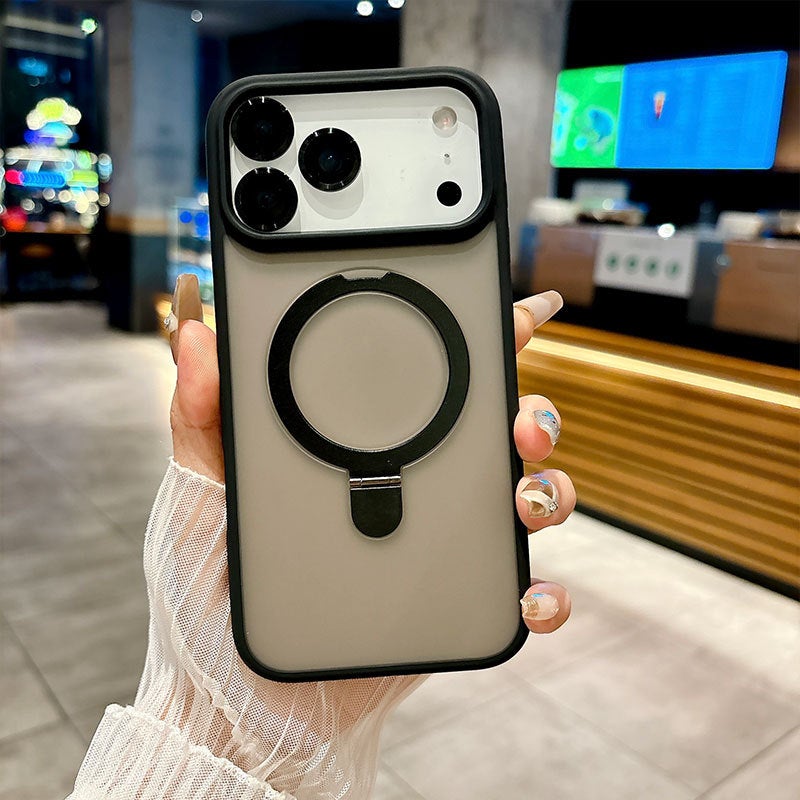غطاء MagSafe بTPU باللون أخضر مغناطيسي بوظيفة حامل من مادة TPU لـ iPhone 14 / 14 Plus / 14 Pro / 14 Pro Max مع مغناطيس قوي وحامل قائم مع حماية عدسة مع مقاوم للخدش للحمل اليومي - Image 5