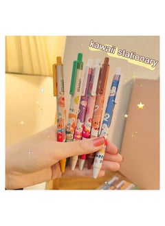 Y&D Cute Pens 6 Pcs Fine Point Smooth Writing Pens Black Ink 0.5mm Retractable Gel for Kids Girls Women Kawaii School Office Supplies Stationary  - Image 4