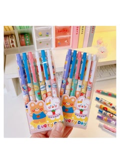 Y&D Cute Pens 6 Pcs Fine Point Smooth Writing Pens Black Ink 0.5mm Retractable Gel for Kids Girls Women Kawaii School Office Supplies Stationary  - Image 3