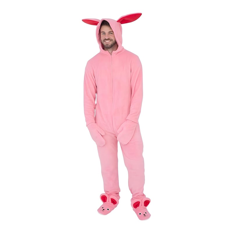 Briefly Stated A Christmas Story Bunny Union Suit Pajama Costume Adult Large - Image 2