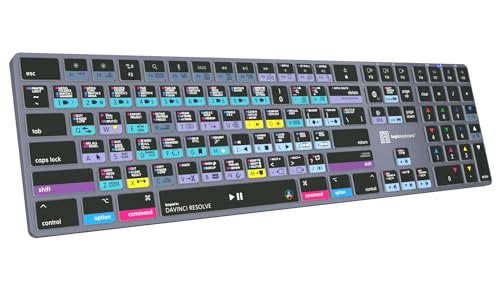 Logickeyboard Titan Wireless Backlit Keyboard for Davinci Resolve - Mac - Image 4