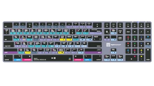 Logickeyboard Titan Wireless Backlit Keyboard for Davinci Resolve - Mac - Image 2