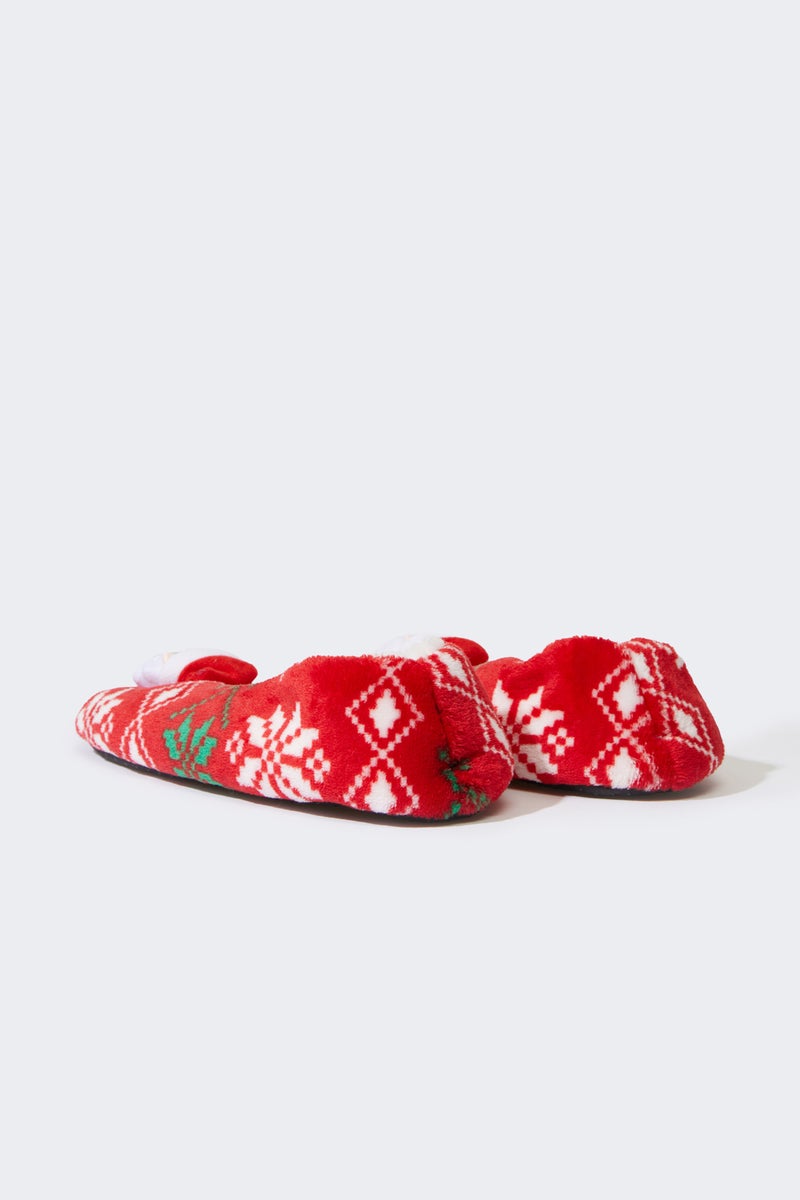 DeFacto Red Woman Woman Flat Sole Home Slippers Casual - Image 3