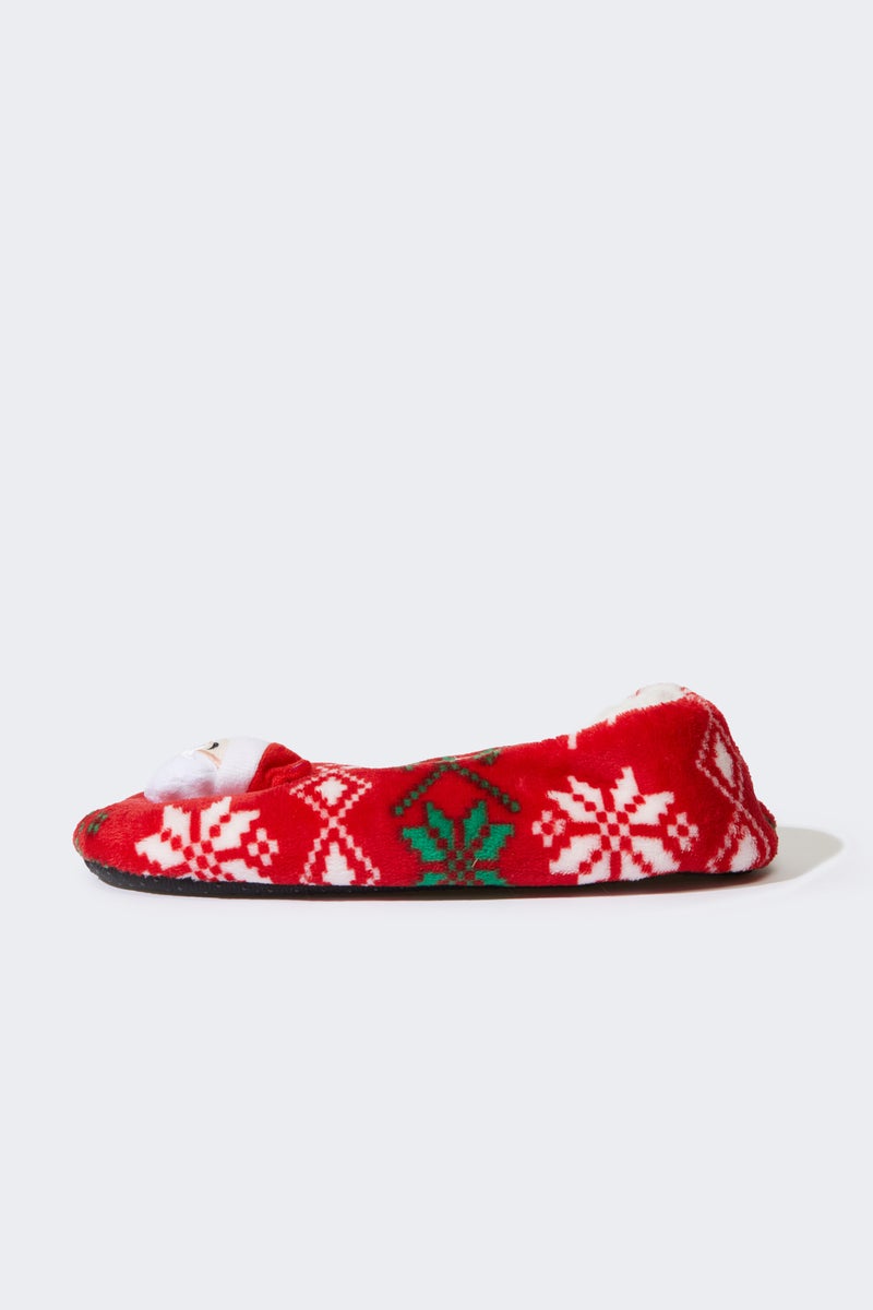DeFacto Red Woman Woman Flat Sole Home Slippers Casual - Image 2
