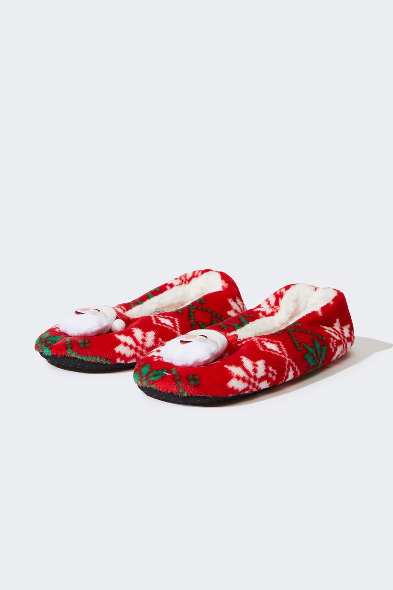 DeFacto Red Woman Woman Flat Sole Home Slippers Casual - Image 1