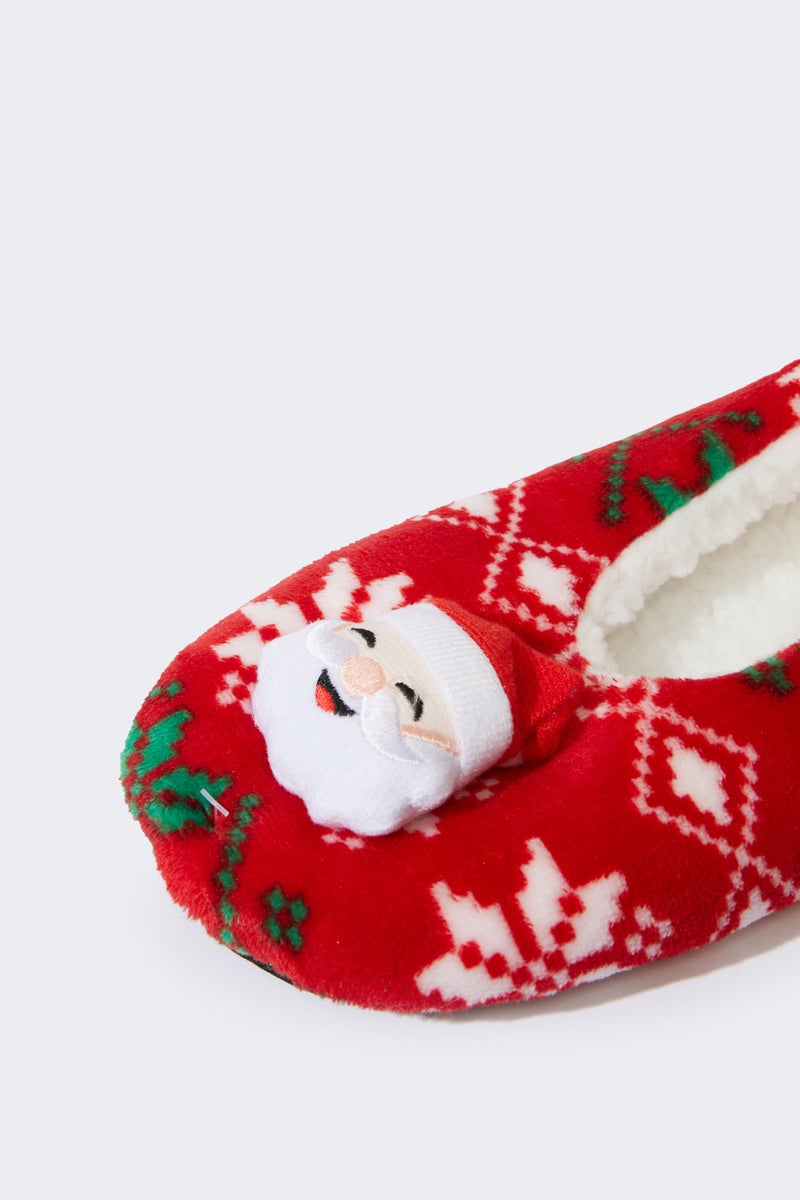 DeFacto Red Woman Woman Flat Sole Home Slippers Casual - Image 4