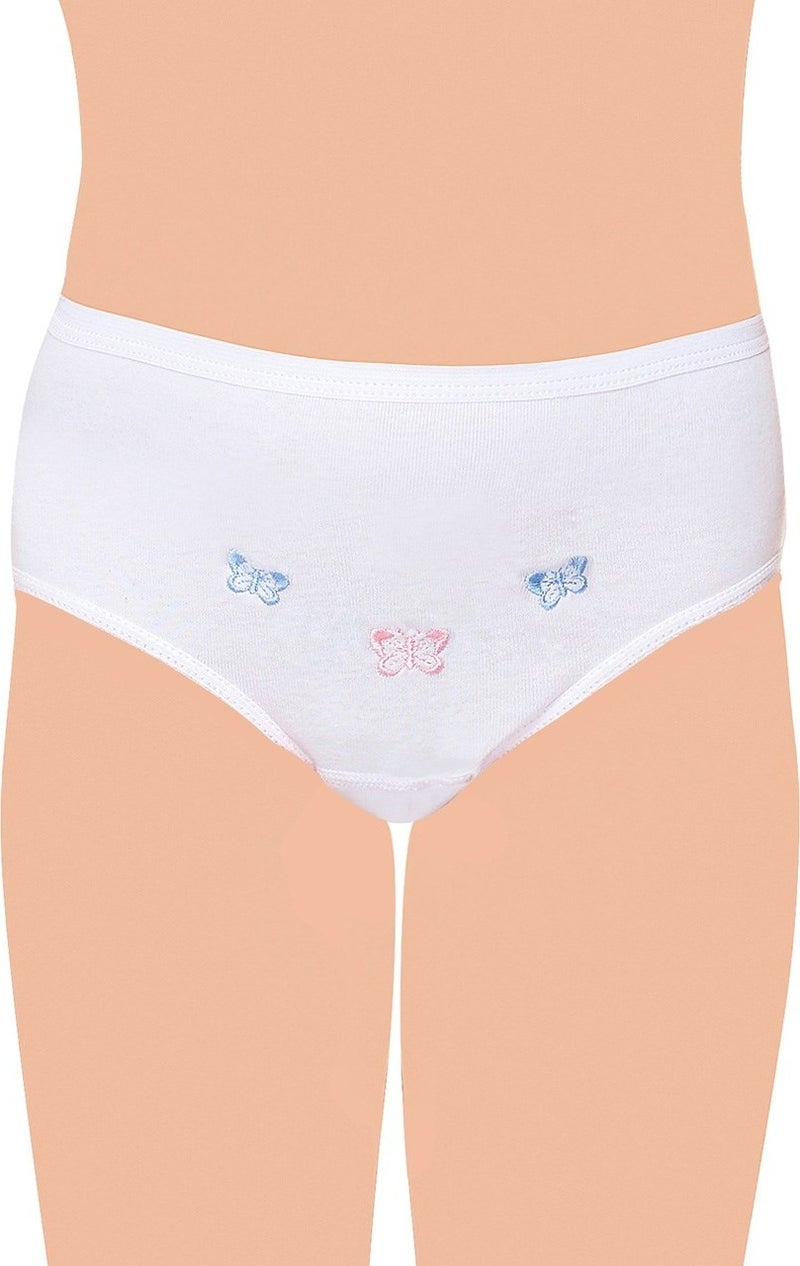 Tutku 12-Piece Girl's Thin Waist Embroidered Bato-Panties 0821 