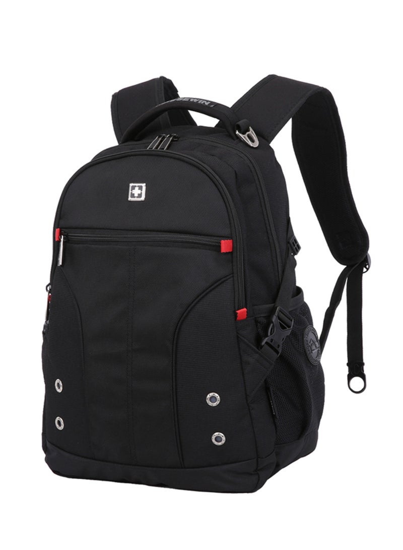 SUISSEWIN Backpack for Men Women, Laptop Bags, Water-Repellent Travel Backpack, Large 29L Capacity School Bag, Ergonomic Design for Business & College - Image 1