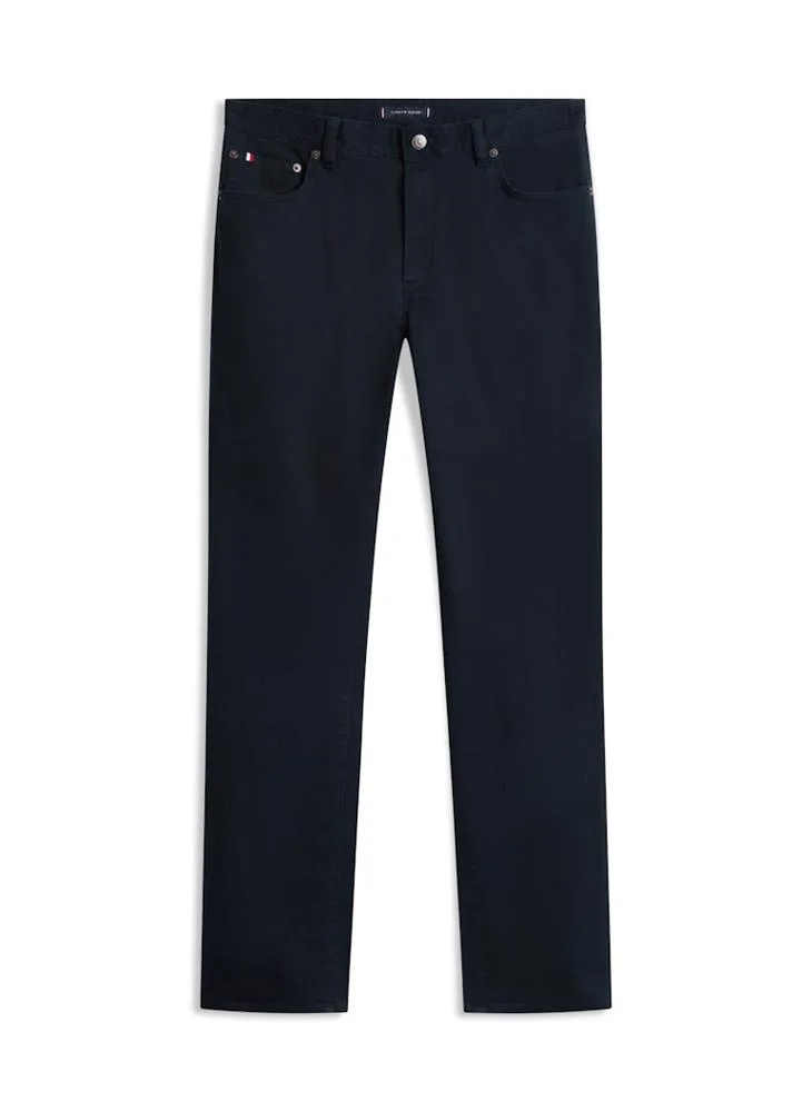 Tommy Hilfiger Desert Sky Denton 5Pkt Sateen Straight Fit Pants for Men | Best Price UAE