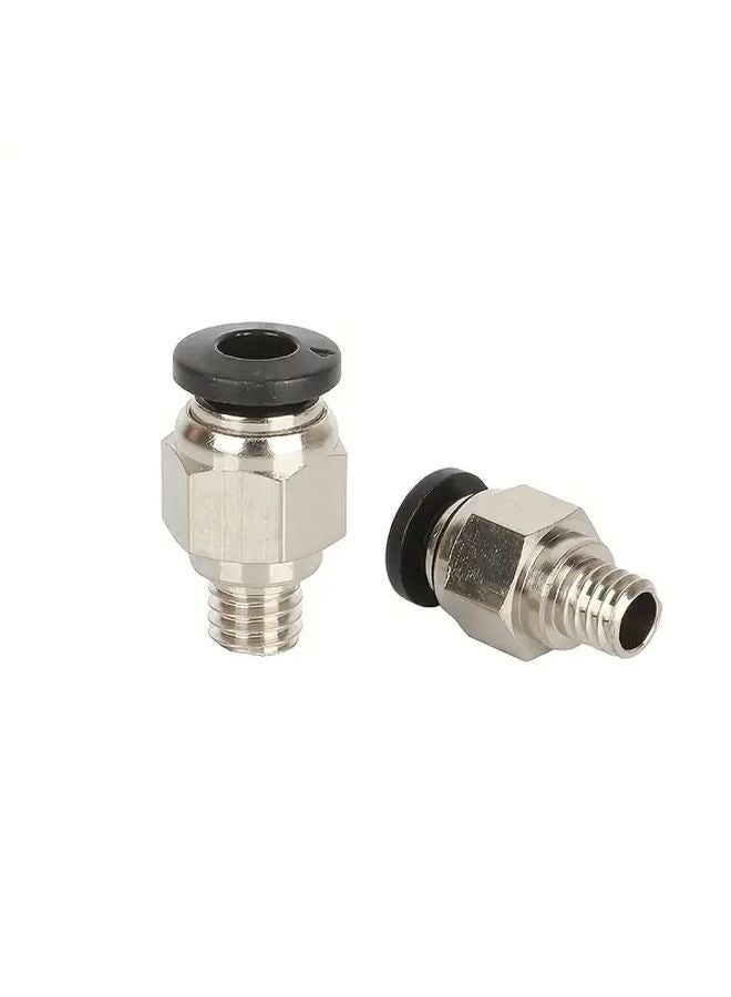 10 قطعة من موصل الهواء السريع PC4 M6 بفتحة داخلية 4 مم للمقبس السريع لأنبوب PTFE للطابعة ثلاثية الأبعاد - Image 3