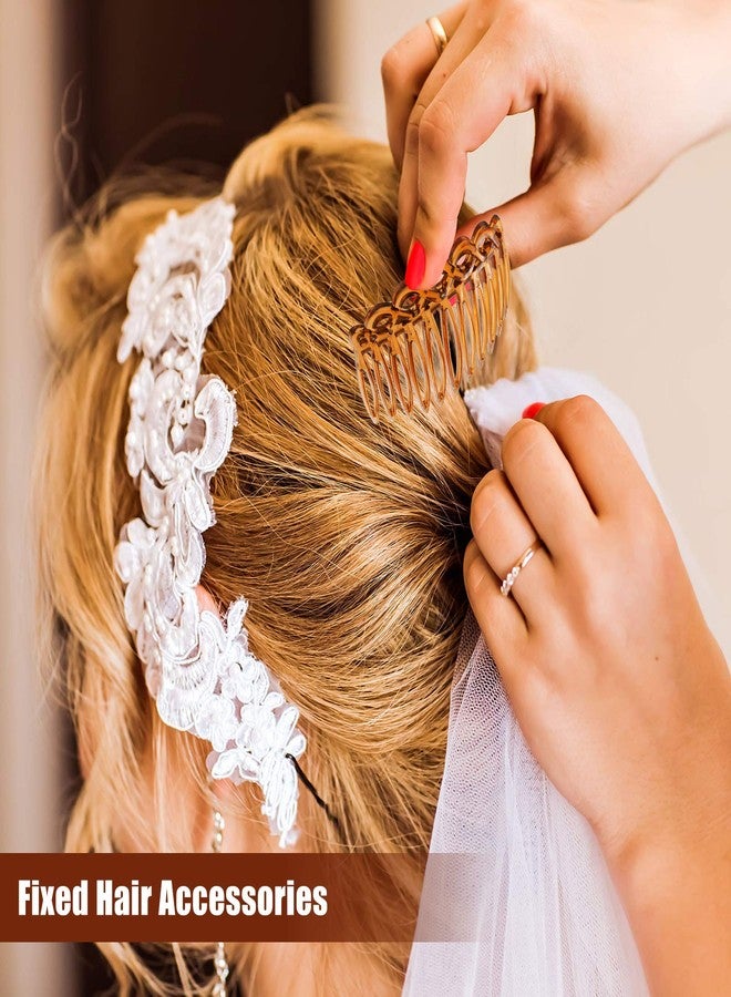 Chuangdi 24 Pieces French Hair Side Combs Set Plastic Twist Comb Hair Clip Combs Accessories for Girls Women (9/11/15/16/17/23 Teeth Side) - Image 4