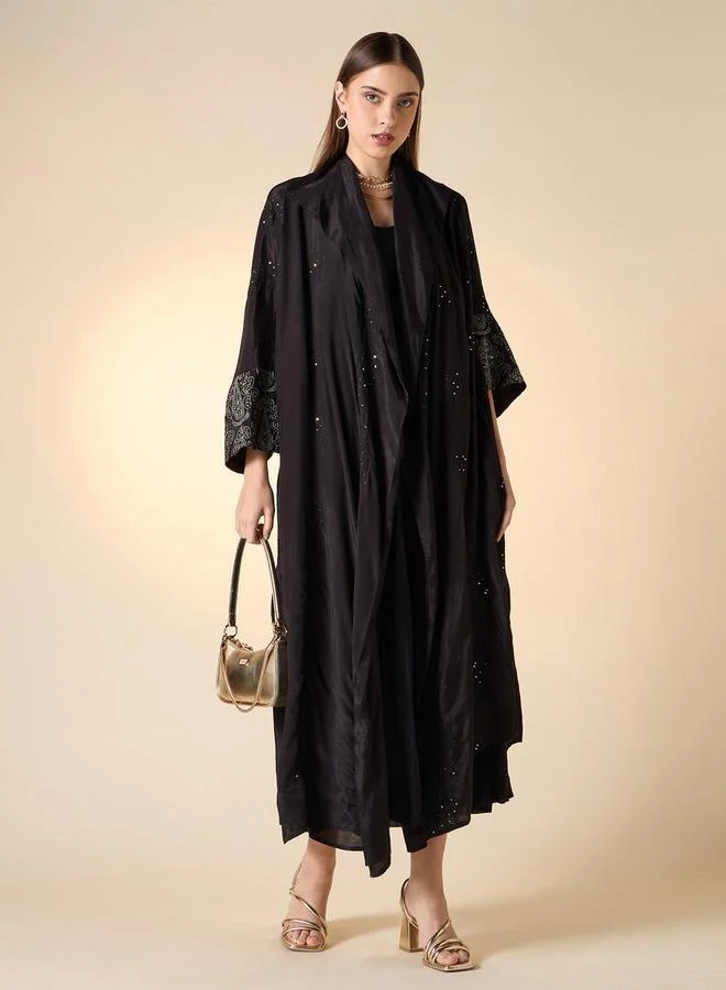 ايكونيك سترة مزيّنة مفتوحة من الأمام بياقة مطويّة من آيكونيك