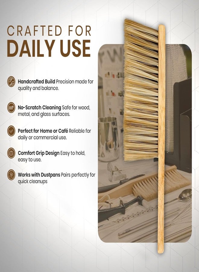 Rattleware Durable 11” Counter Brush - Solid Wood Handle, Horsehair Bristles & Static-Fre - Ideal for Home & Commercial Use - Image 5