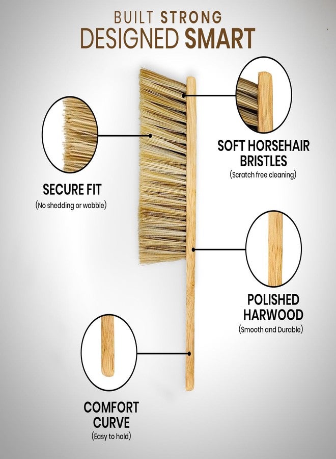 Rattleware Durable 11” Counter Brush - Solid Wood Handle, Horsehair Bristles & Static-Fre - Ideal for Home & Commercial Use - Image 4