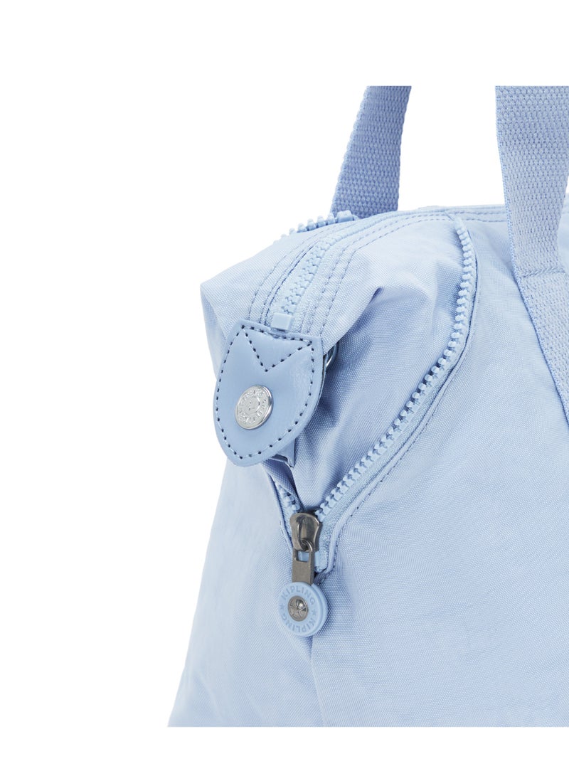 kipling Art Mini Tote Bag with Detachable Shoulder Strap Cloudy Skyu Blue - Image 5