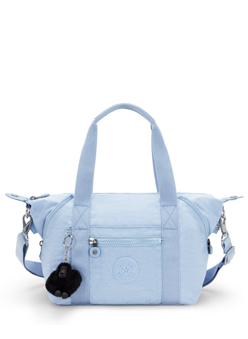kipling Art Mini Tote Bag with Detachable Shoulder Strap Cloudy Skyu Blue - Image 1