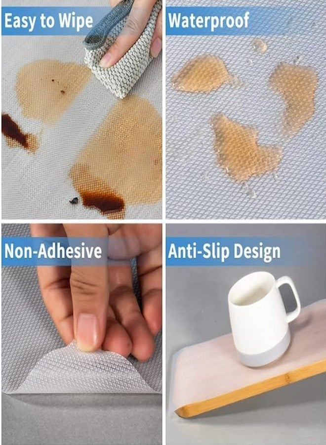 JRM Multipurpose Waterproof EVA Anti-Slip Mat Roll for Kitchen, Drawer, Fridge, and Shelf Liner | Super Strong, Food Grade (Transparent, 45W x 300L cm (3L m)) - Image 2