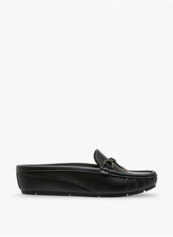 Flora Bella By Shoexpress Textured Slip-On Mules  - Image 3