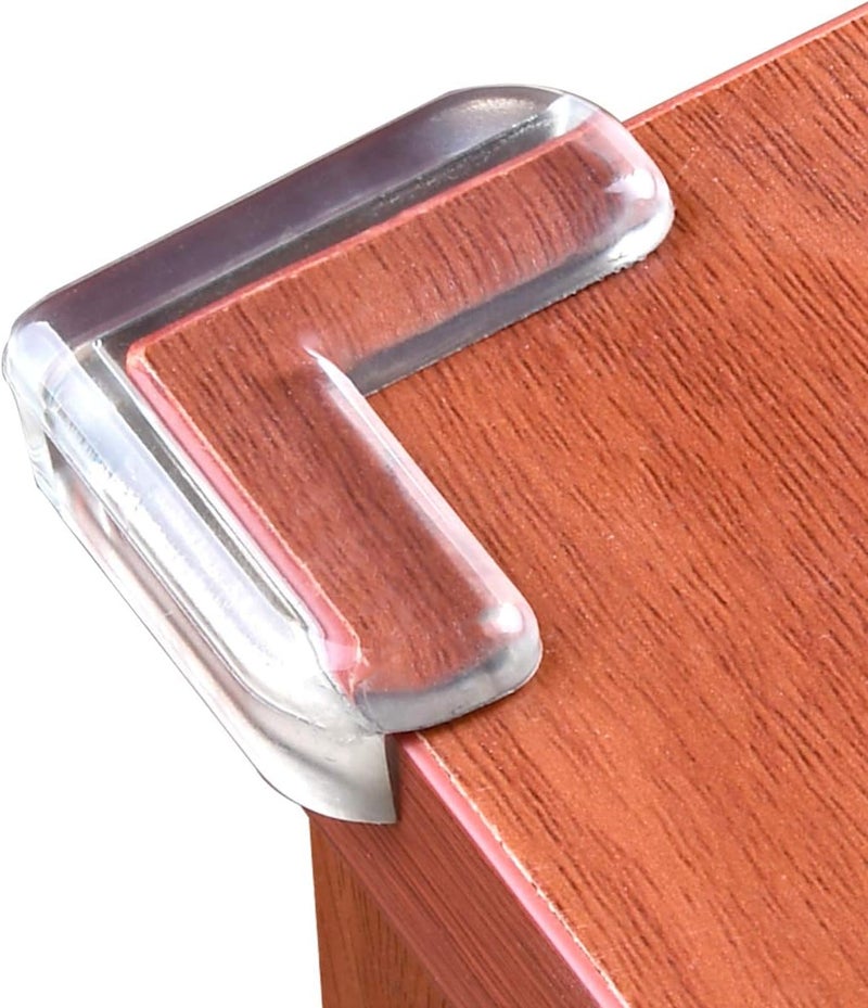 LOMILY Clear Corner Guards(12 Pack),Table Corner Protectors,Clear Edge Safety Bumpers,High Resistant Adhesive Gel,Corner Protector for Baby,Kids,Furniture,Cabinet,Glass,Coffee Table,ect. - Image 1