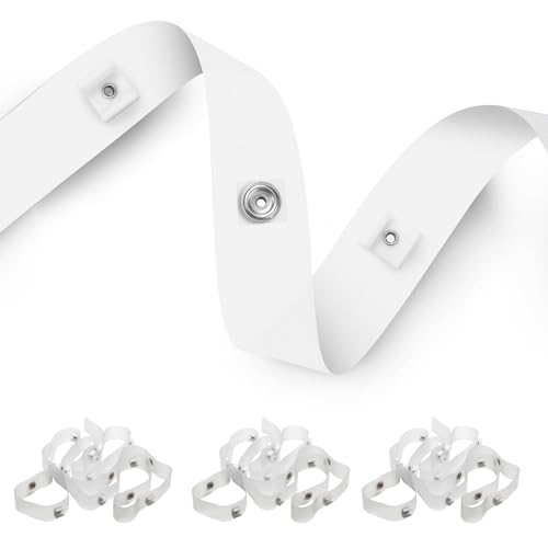 Antrys 3 Pack RV Clear Glide Tape Glides for RV Curtains 12 inch 72 inches Curtain Glide Tape A115 Camper Curtain Track Clips for Smooth and Effortless Curtain Movement Ensuring a Precise Fit - Image 1