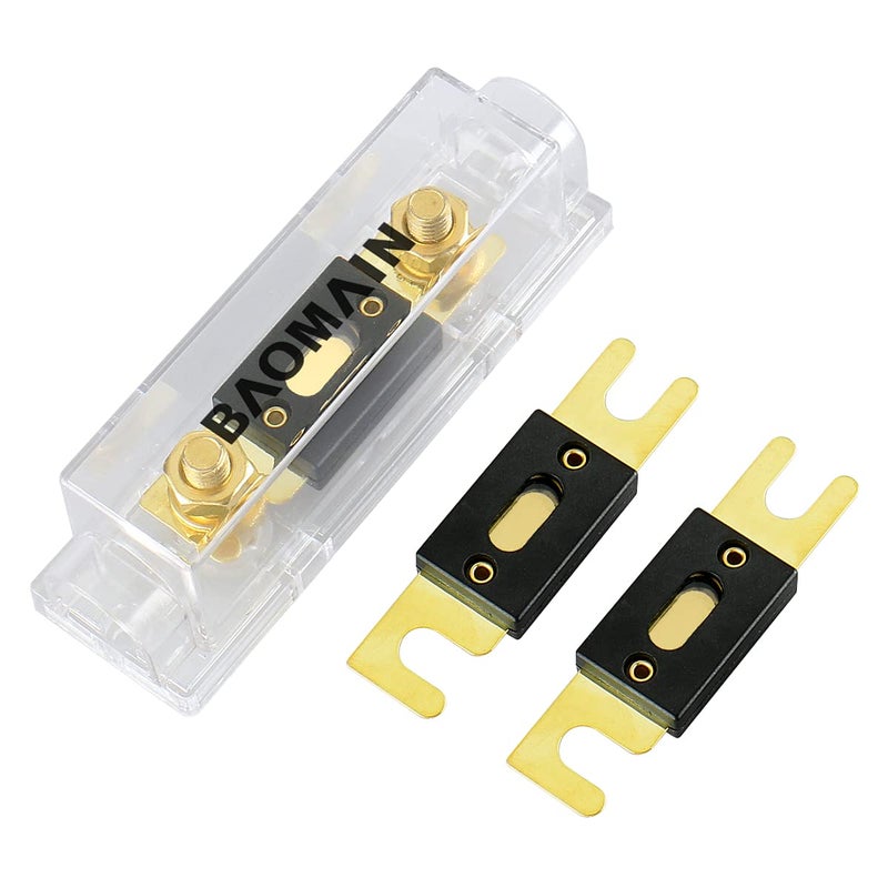 Baomain 150A ANL Fuse Holder Kit with 3 Fuses – for Car Audio & 12V/24V Systems (150 Amp.) - Image 2