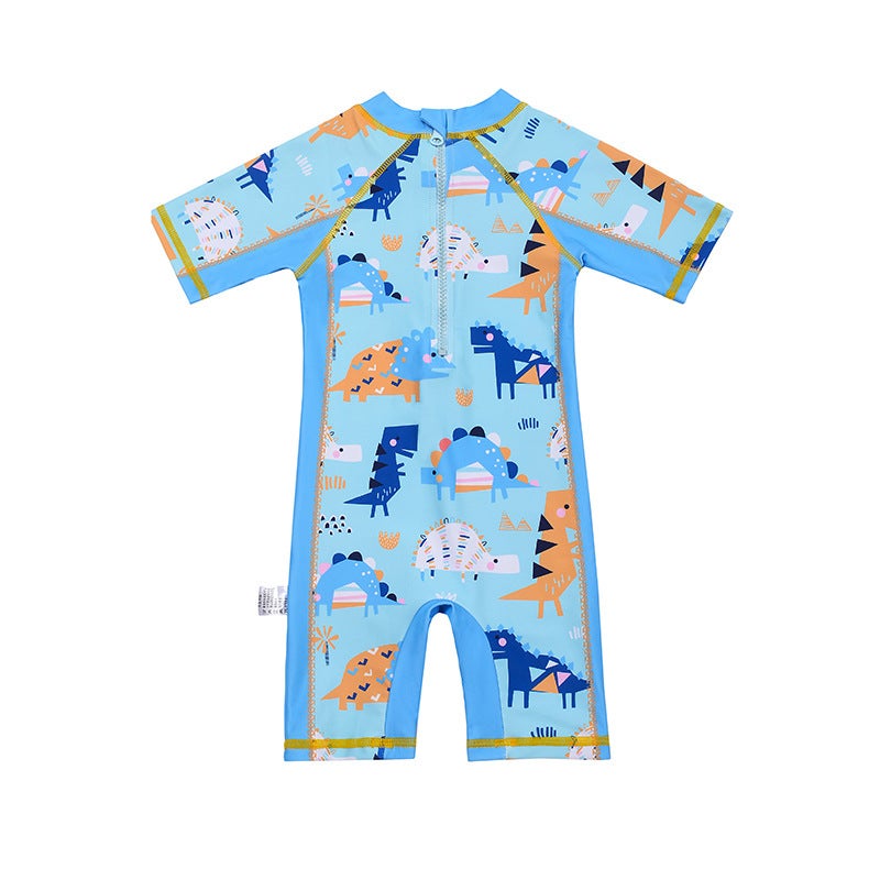 New Children''s Swimsuit Boy''s Cartoon Dinosaur Small and Medium-sized Children''s Short-sleeved Swimsuit Boy''s one-piece Swimsuit suit - Image 4