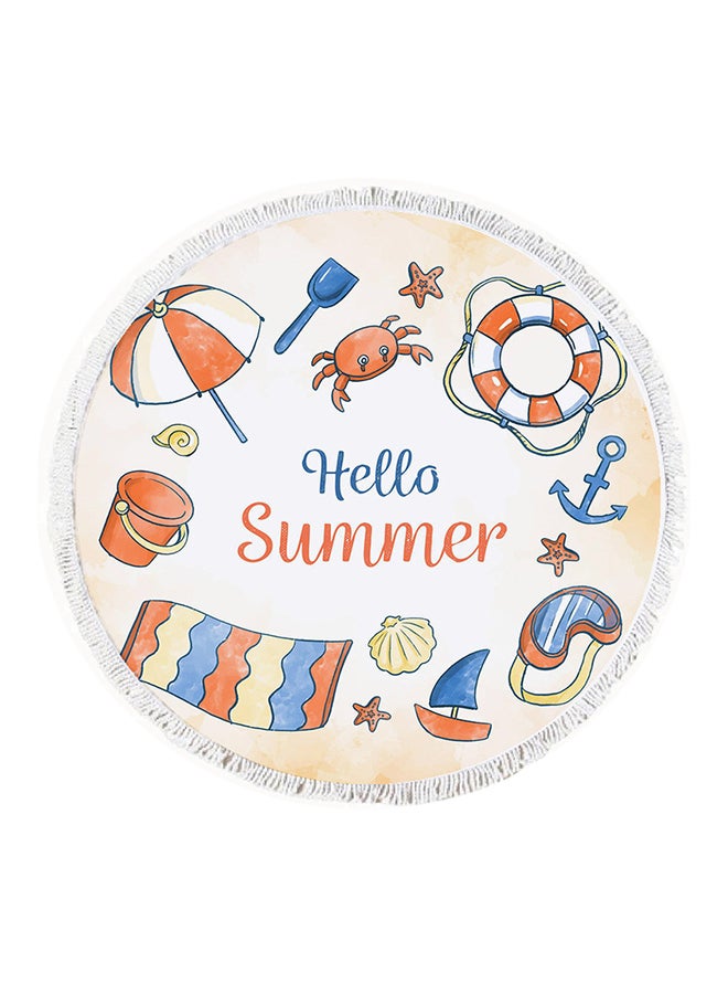 Home Print Double Layered Waterproof Beach Blanket 