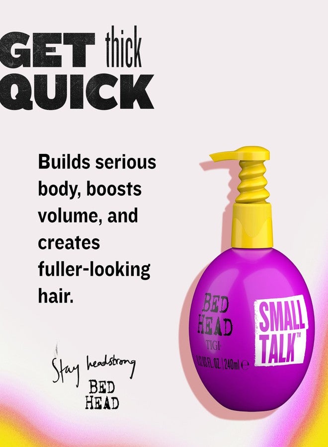 Bed Head TIGI Small Talk MINI 3-in-1 Hair Thickening Cream - Use for Voluminous Hair - For Fine, Thin & Flat Hair - Use on Damp Hair - Premium Hair Thickening Products - 8 oz (3 Pack) - Image 2