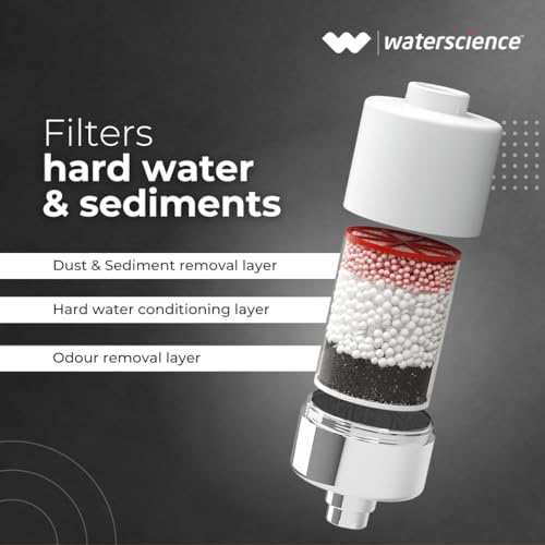 WaterScience Shower & Tap Filter For Hard Water + Hard Water Cleaning Wipes For Bathroom & Kitchen - Image 4