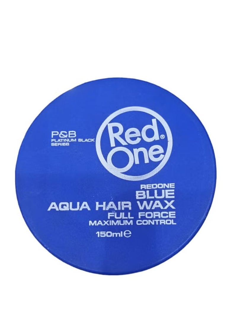 Red One Aqua Blue Hair Wax Gel 150 ml - Image 2