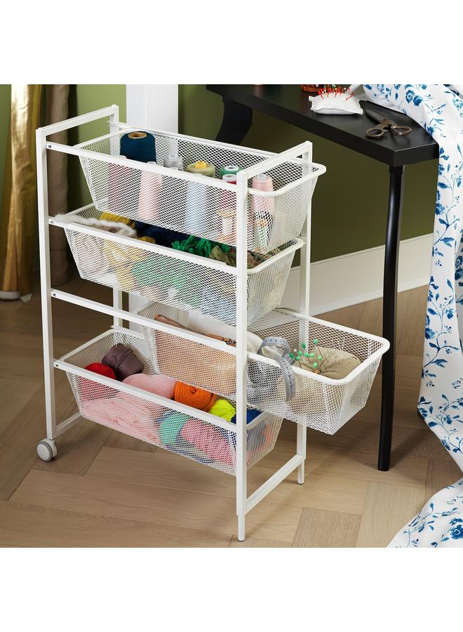 erorex Mesh Basket, White, 25X51X15 Cm - Image 2