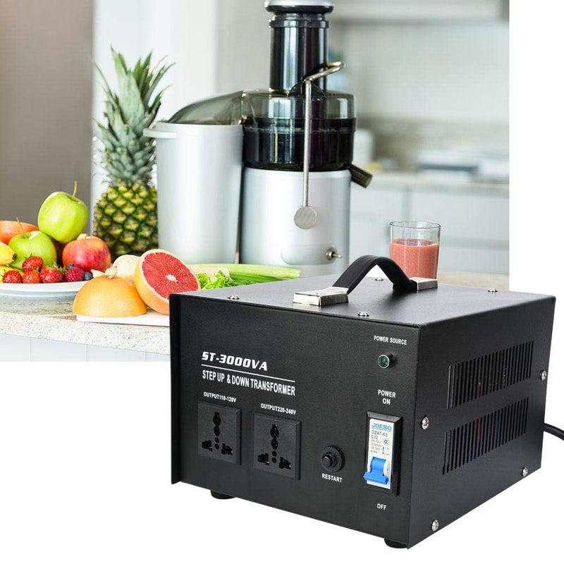 3000W Voltage Converter UK to US/US to UK Toroidal Core Step Up and Down Voltage Transformer Output 110V - 120V / 220V - 240V Voltage Converter with UK Standard Plug Circuit Break Protection - Image 3