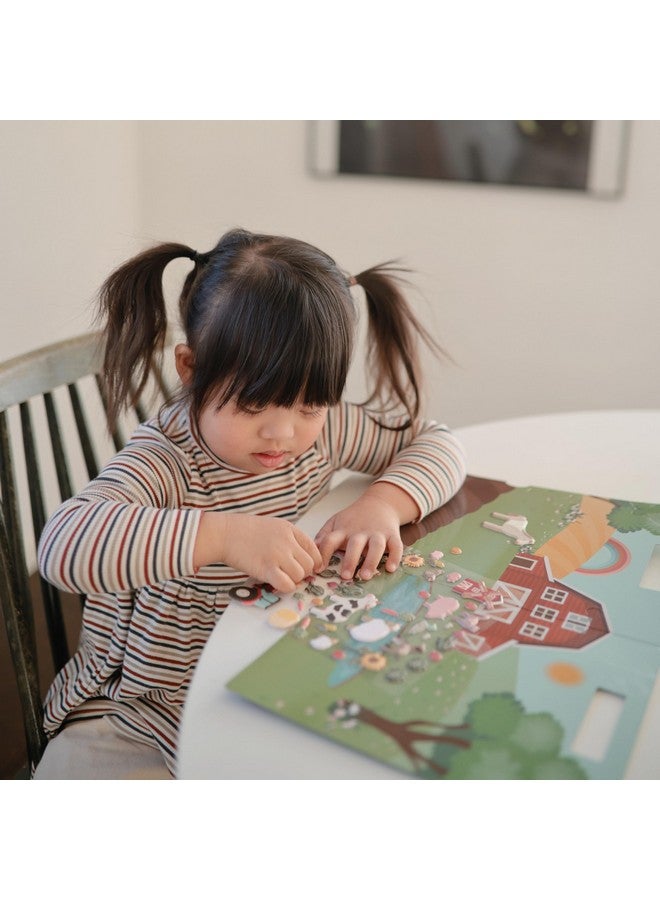 mushie Reusable Sticker Book Set (Farm) | 100+ Removable Puffy Stickers | Arts & Crafts Activity for Kids | Ages 3+ - Image 4