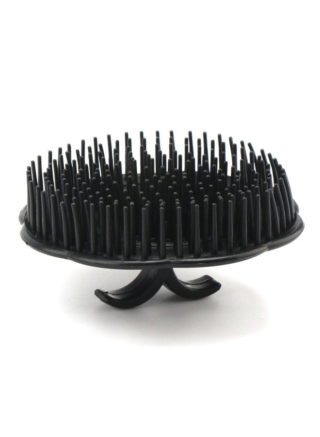 Segbeauty Mens Shampoo Brush, 4pcs Scalp Massage Brushes, Massage Hair Brush Floriated Shower Comb for Deep Cleaning Hair Men's Hand Brush Plastic Growth Beard Brush Pet Grooming Round Palm Brush - Image 3