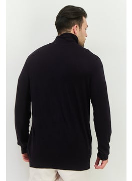 French Connection Men Turtle Neck Long Sleeves Knitted Sweater, Navy  - Image 2