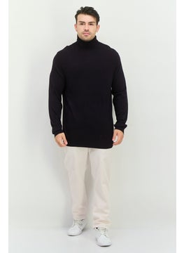 French Connection Men Turtle Neck Long Sleeves Knitted Sweater, Navy  - Image 4