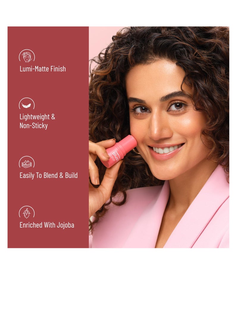 Swiss Beauty - Swiss Beauty Cheek It Up Blush for Cheeks Lumi Matte Finish  Lightweight Easily Blendable  With Jojoba Oil  Shade Mood Lifter Coral  8g - Image 1