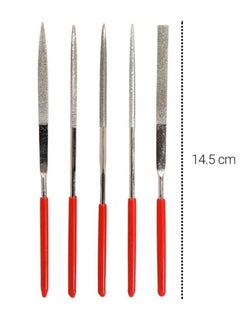 JAKEMY Professional metal files set of 5 pieces, size 140 * 3 mm  - Image 4