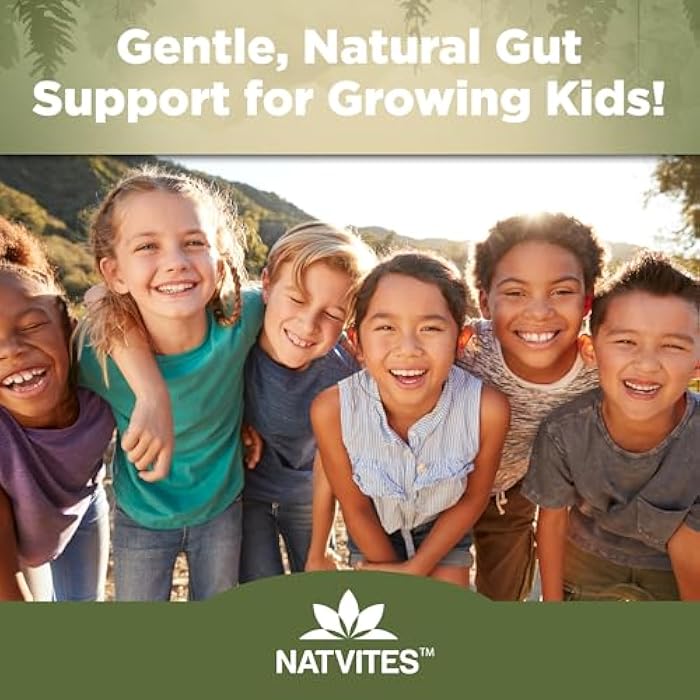 Natvites Prebiotic Kids Fiber Gummies, for Children Ages 2 & Up - Sugar Free Vegetarian Gelatin Free Non-GMO, Kids Fiber Supplements for Digestive Health (120 Count) - Image 2