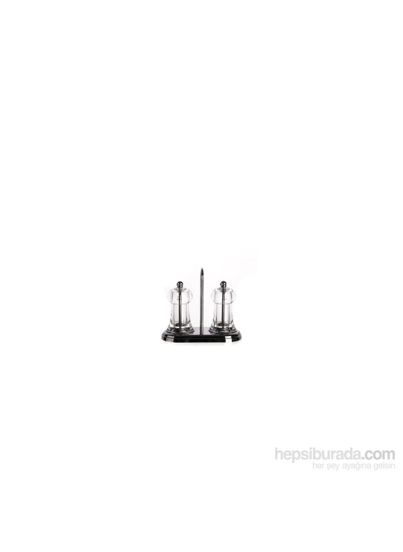 PEUGEOT Brasserie Salt and Pepper Mill Set with Stand 11 cm 