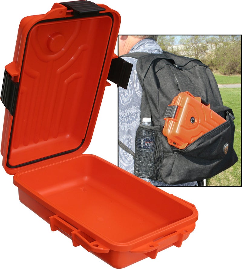 MTM Survivor Dry Box with O-Ring Seal (Orange, Large) - Image 2