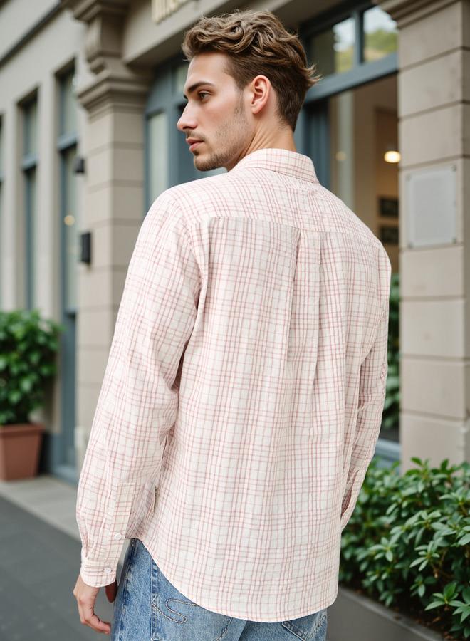 Lee Cooper Checked Shirt with Front Pockets - Image 3