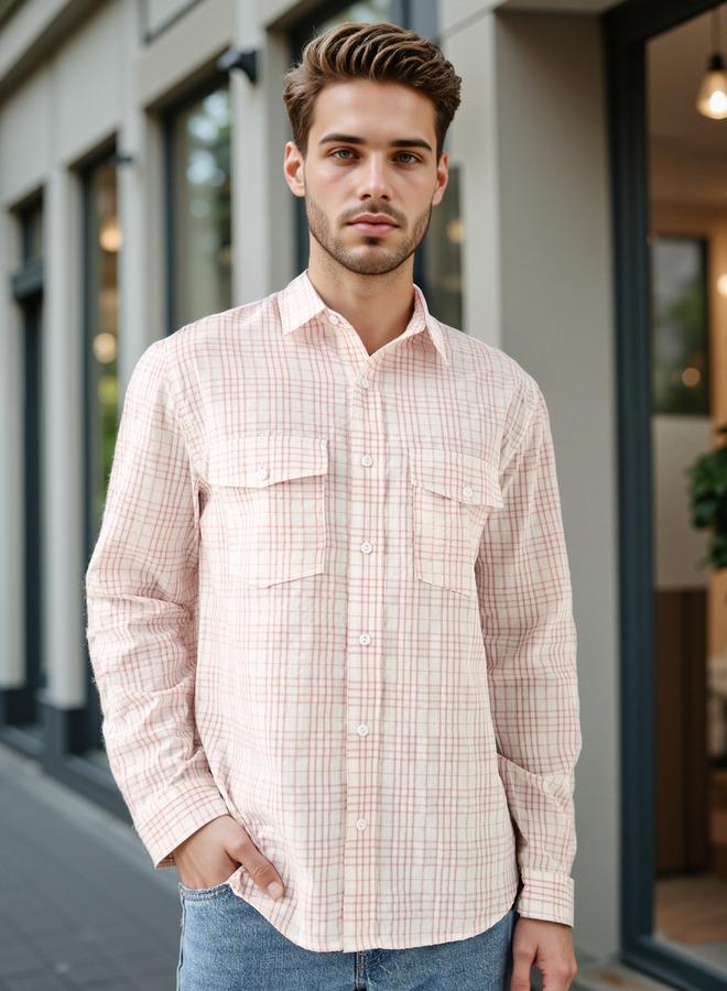 Lee Cooper Checked Shirt with Front Pockets - Image 1