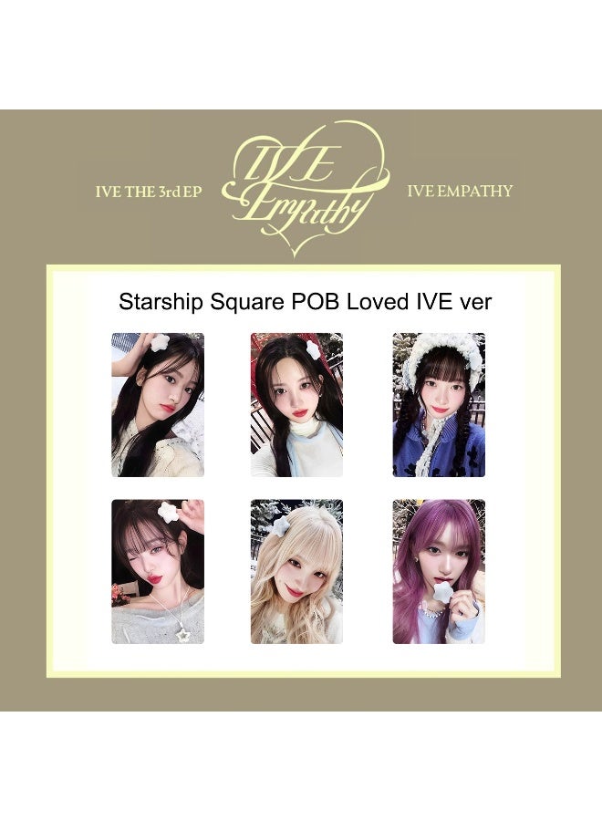 NIBEMINENT 6 Pcs Kpop IVE Empathy Lomo Cards Card For Fans Collection Gifts